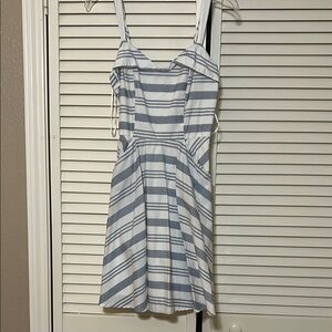 Striped Blue and White Women's Dress